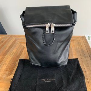 Rag and Bone Black Leather Backpack